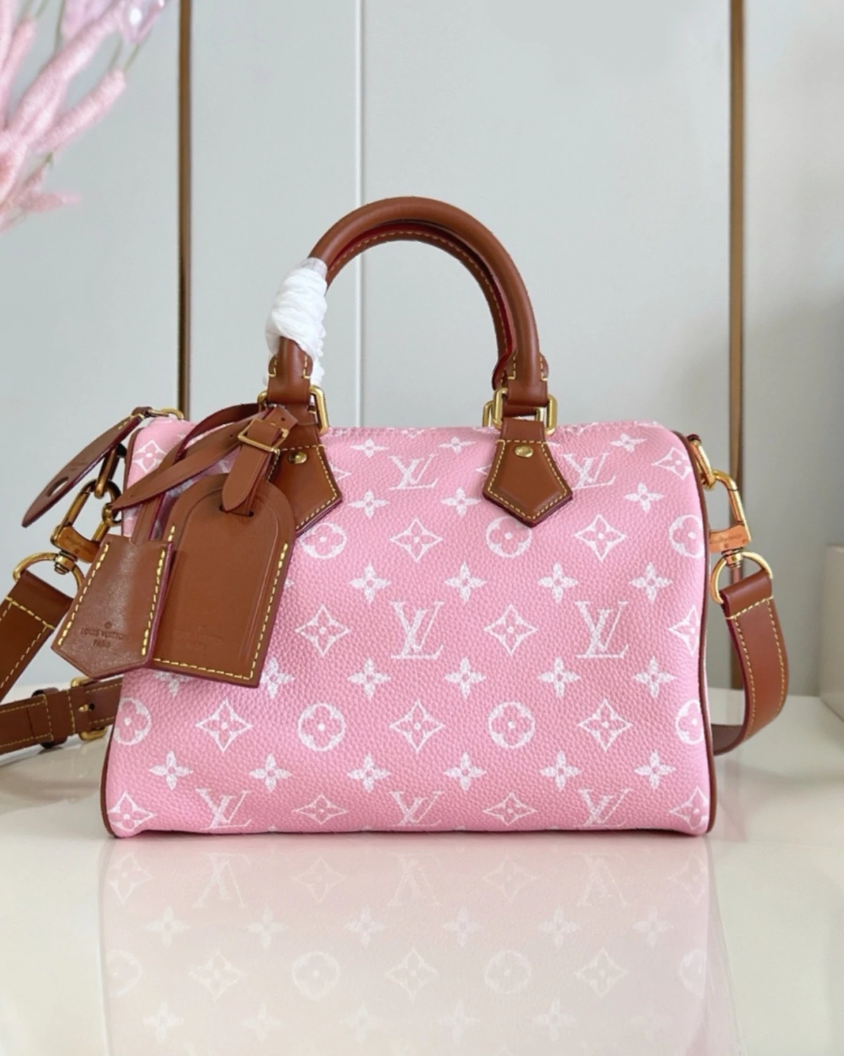 Louis Vuitton Speedy P9 Bandoulière 25 ”Damoflage Pink Sakura“