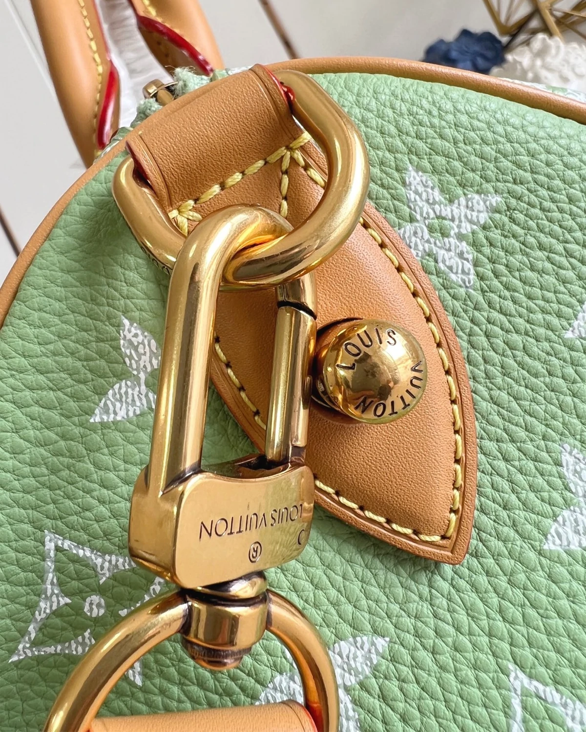 Rebce Louis Vuitton Speedy P9 Bandoulière 30 "Frozen Lime - Vert Clair"