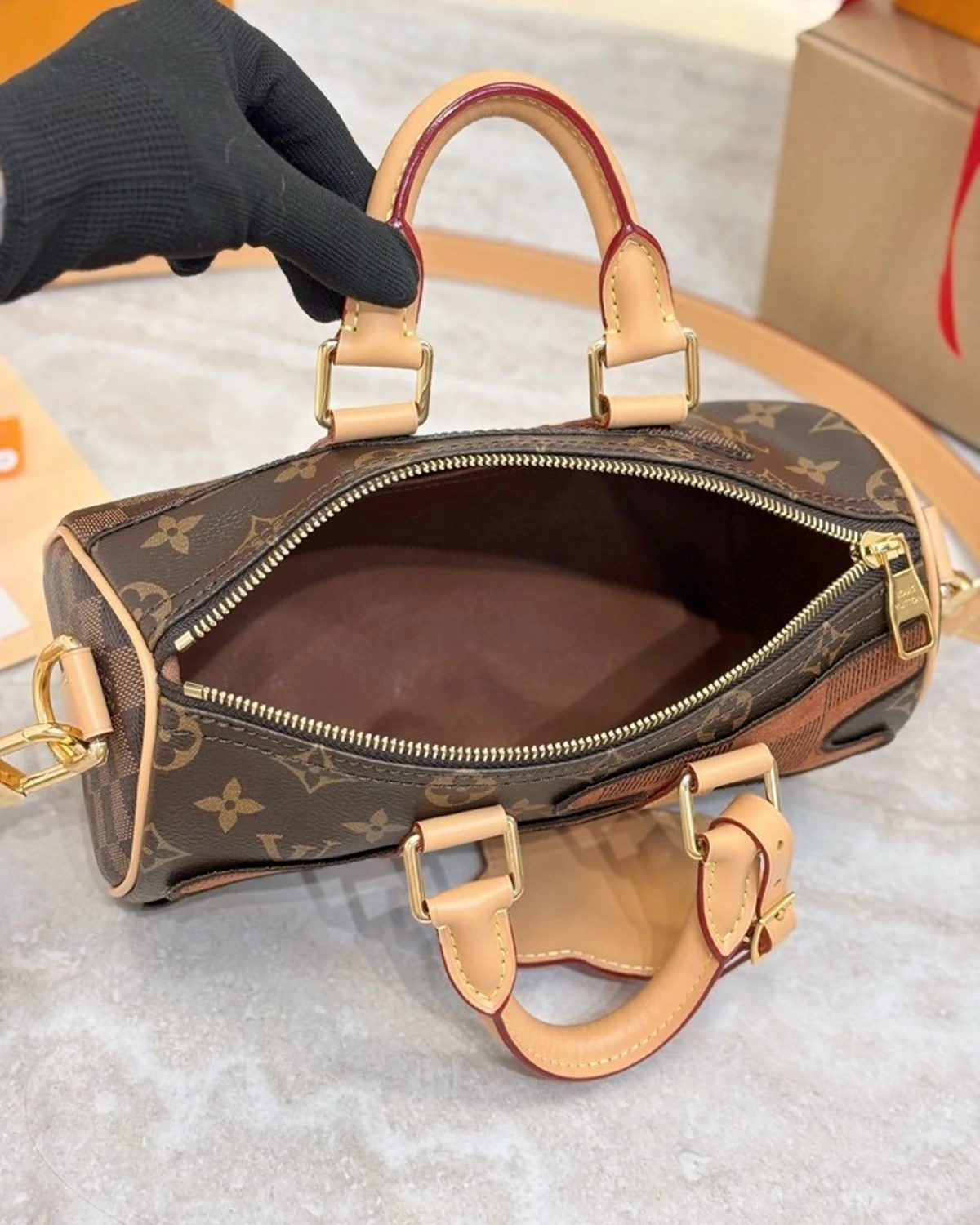 Rebce Keepall Bandoulière 25 ”Brown“