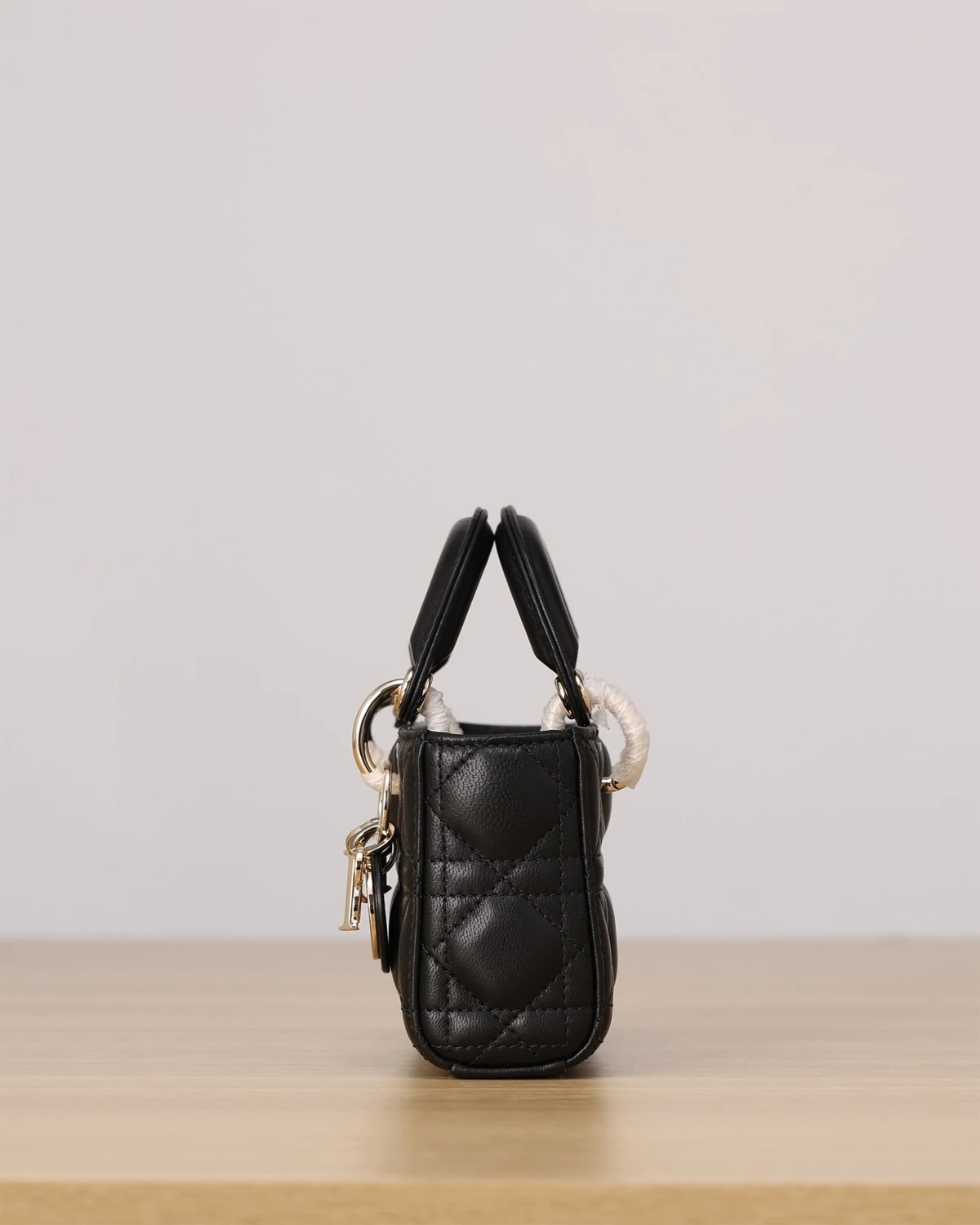 Lady D-Joy Micro Bag “Black Cannage Lambskin”