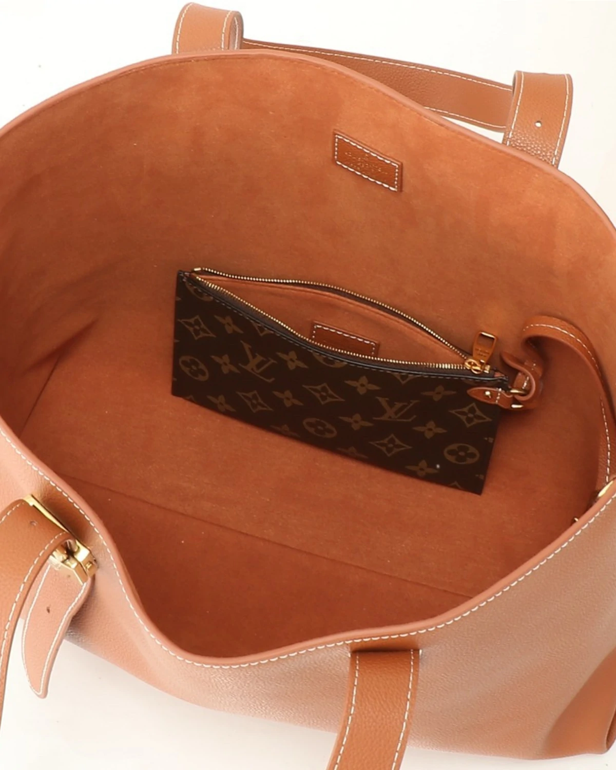 Low Key Cabas MM “Cognac Brown”