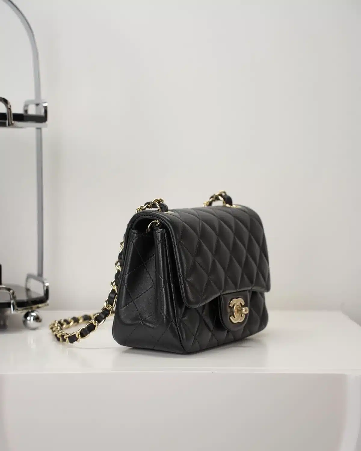 Mini Classic Handbag Lambskin Black