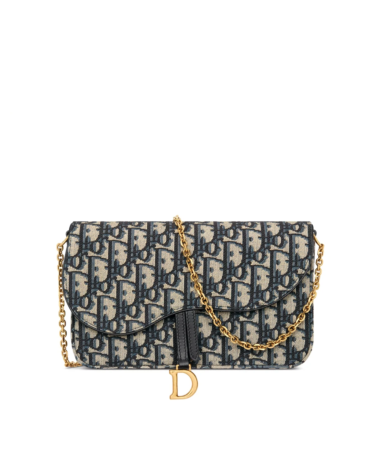 Rebce Medium Saddle Pouch with Chain “Blue”