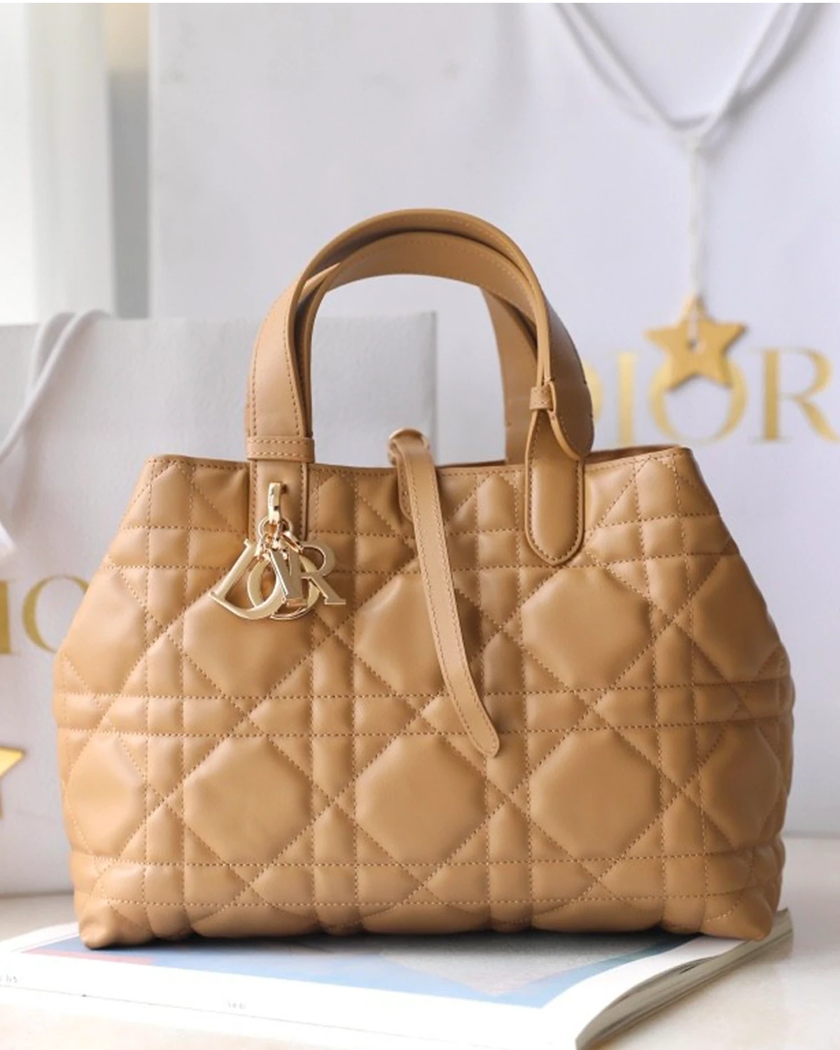 Rebce Medium Toujours Bag “Light Gold-Tone”