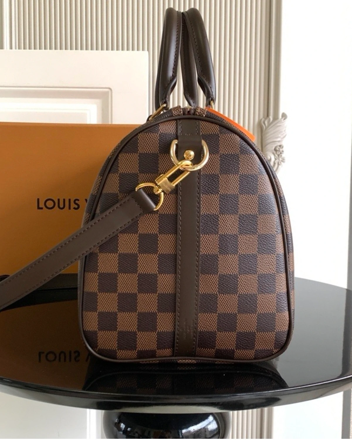 Rebce Speedy Bandoulière 30 “Damier Ebene”