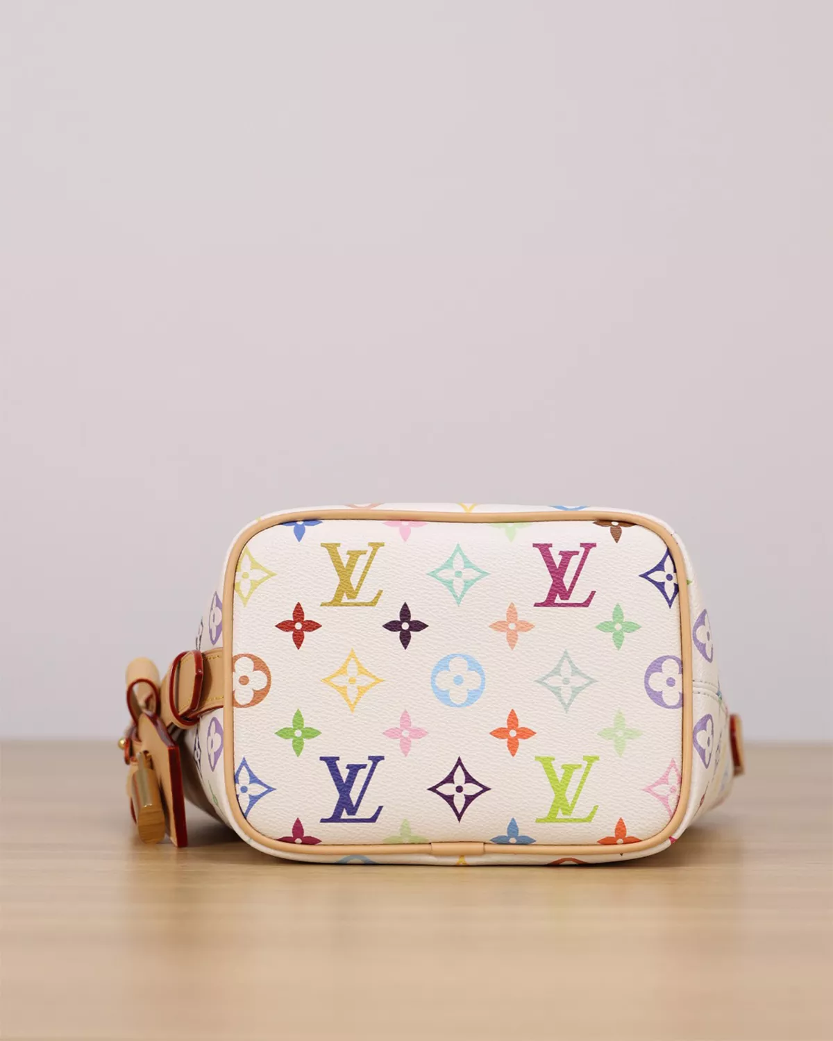 Rebce All In BB Multicolor Murakami Edition crossbody bag with rainbow Monogram canvas and playful details.