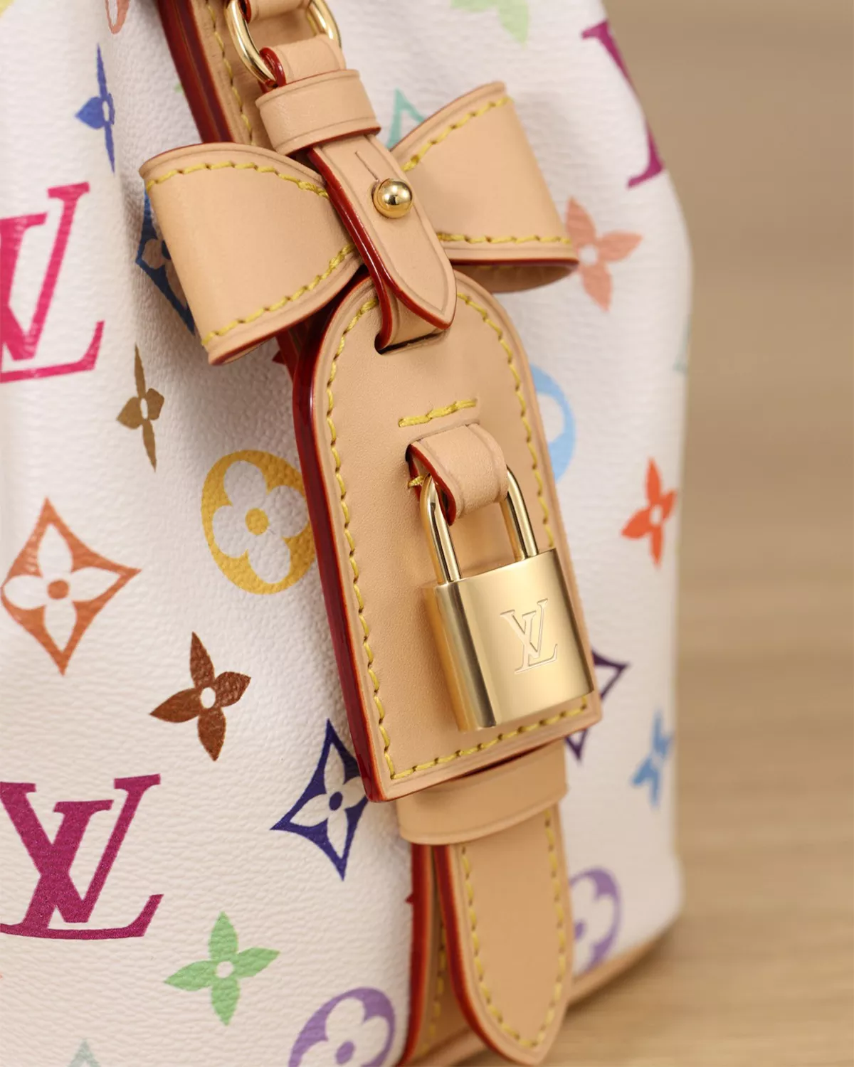 Rebce All In BB Multicolor Murakami Edition crossbody bag with rainbow Monogram canvas and playful details.