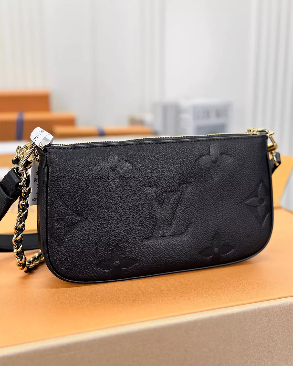 rebce, All Bags, Crossbody / Shoulder Bags, Everyday Essentials Multi Pochette Accessoires “Black Monogram Empreinte”