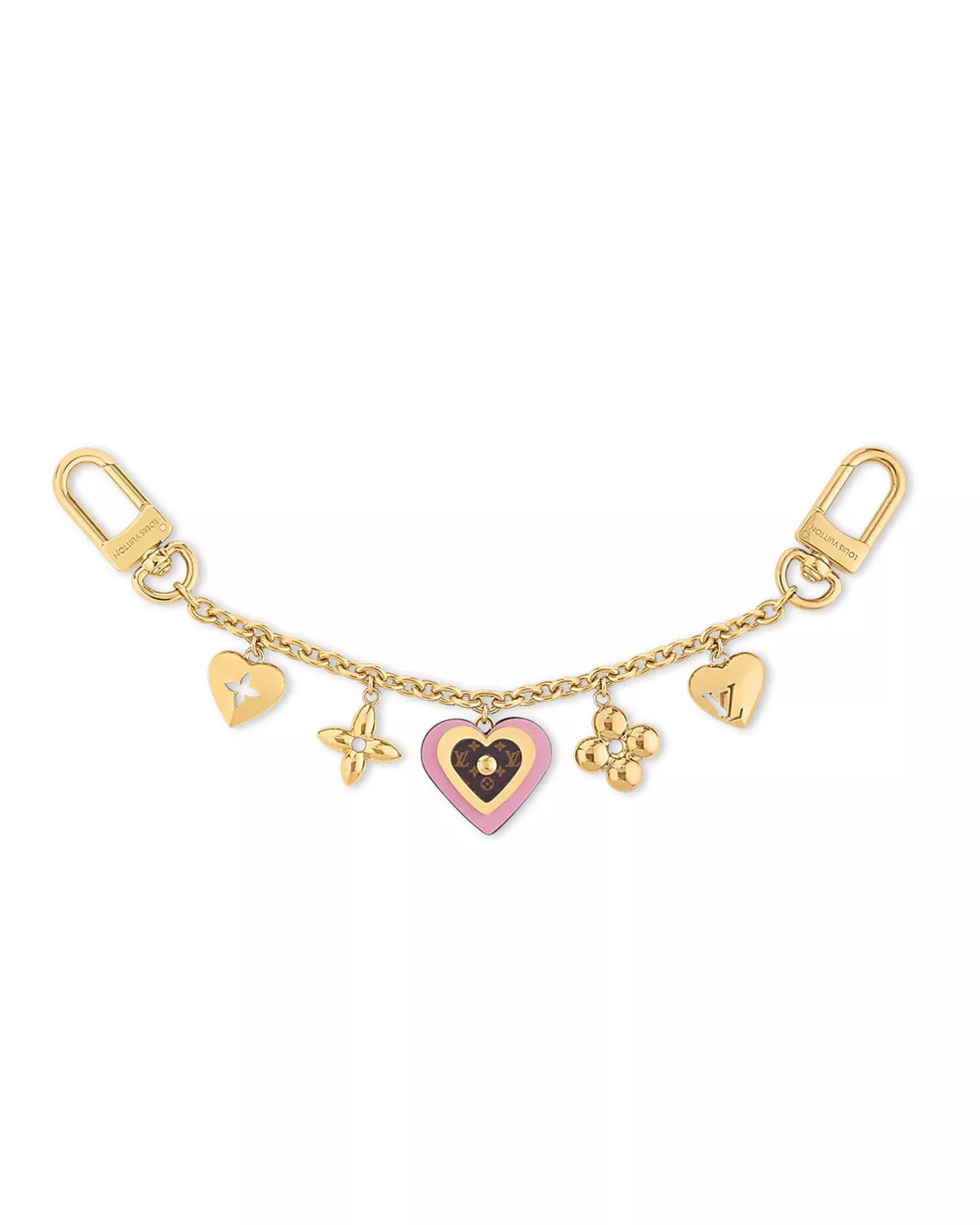 rebce, All Accessories, Bag Chains & Charms, Everyday Essentials My Heart Bag Chain “Gold & Multicolor”