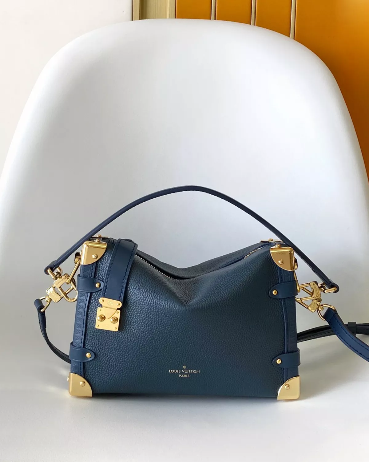 rebce, All Bags, Crossbody & Shoulder Bags, Everyday Essentials Side Trunk MM Bag “Navy”