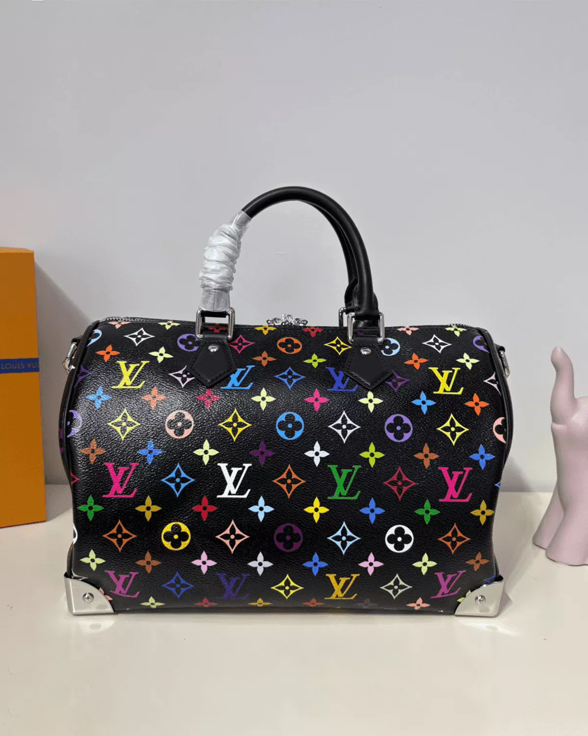 rebce, All Bags, Travel Bags, Limited Edition Speedy Soft 30 “LV x TM Rainbow Monogram”