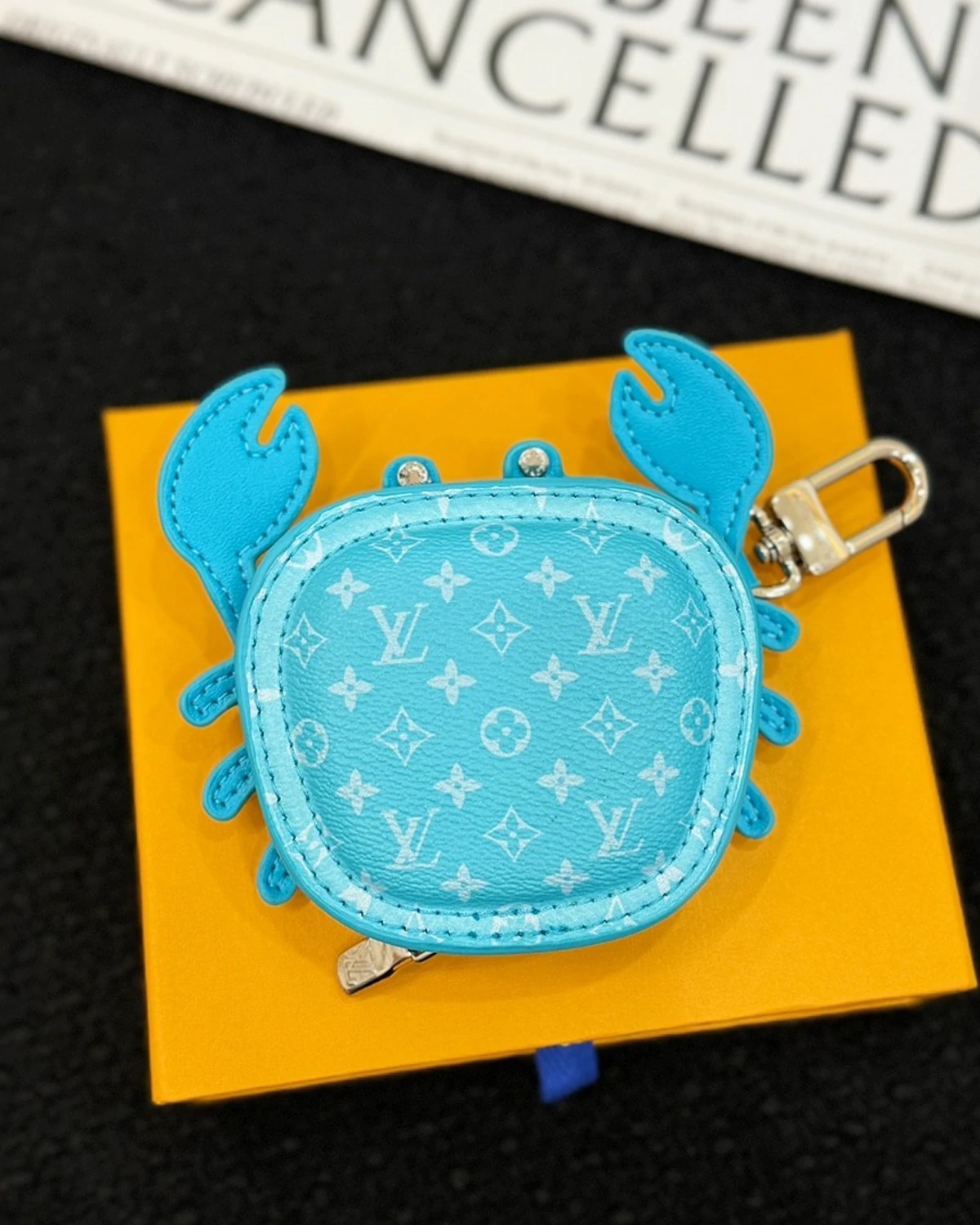 Rebce Crab Bag Charm “Blue”