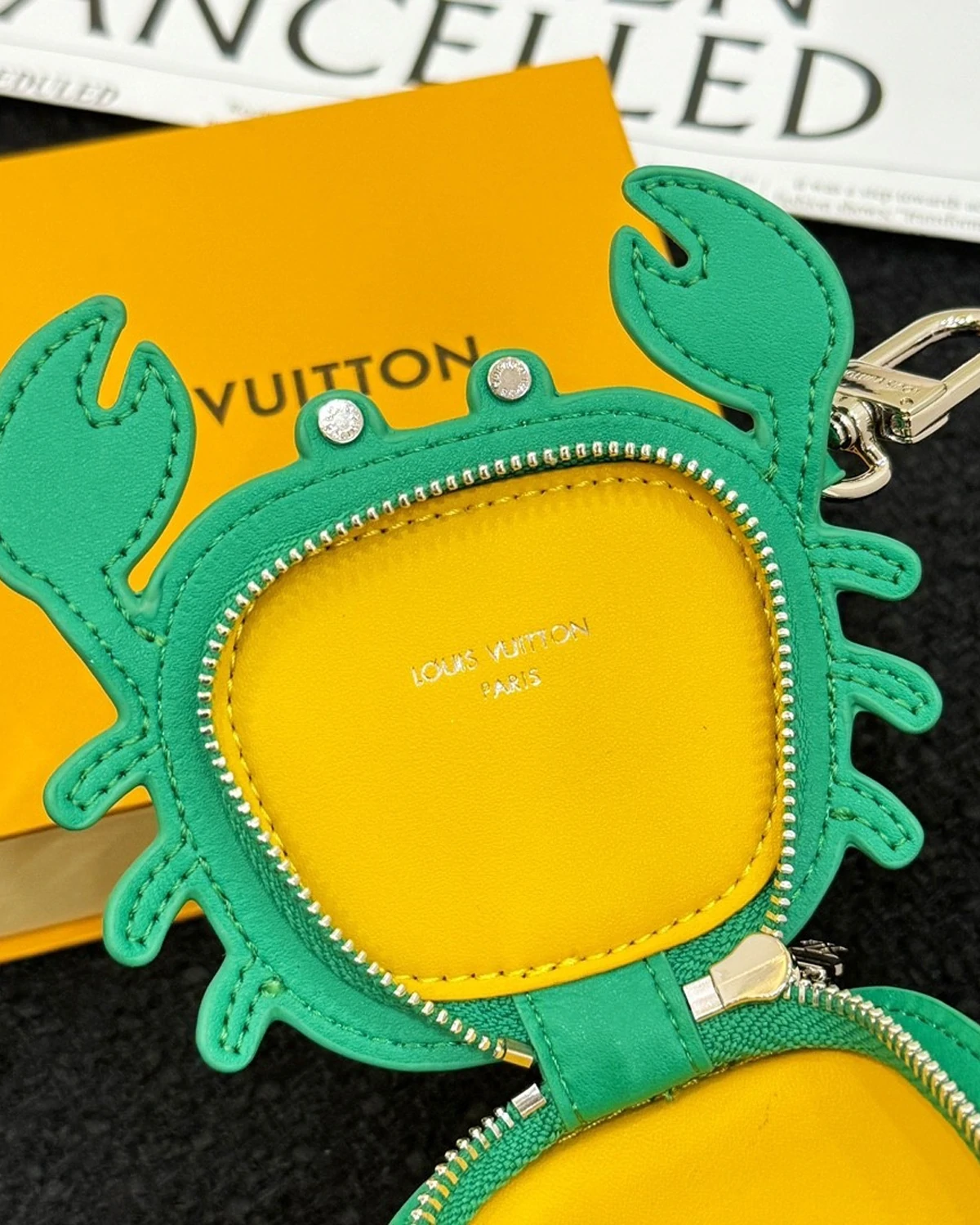 Rebce Crab Bag Charm “Green”