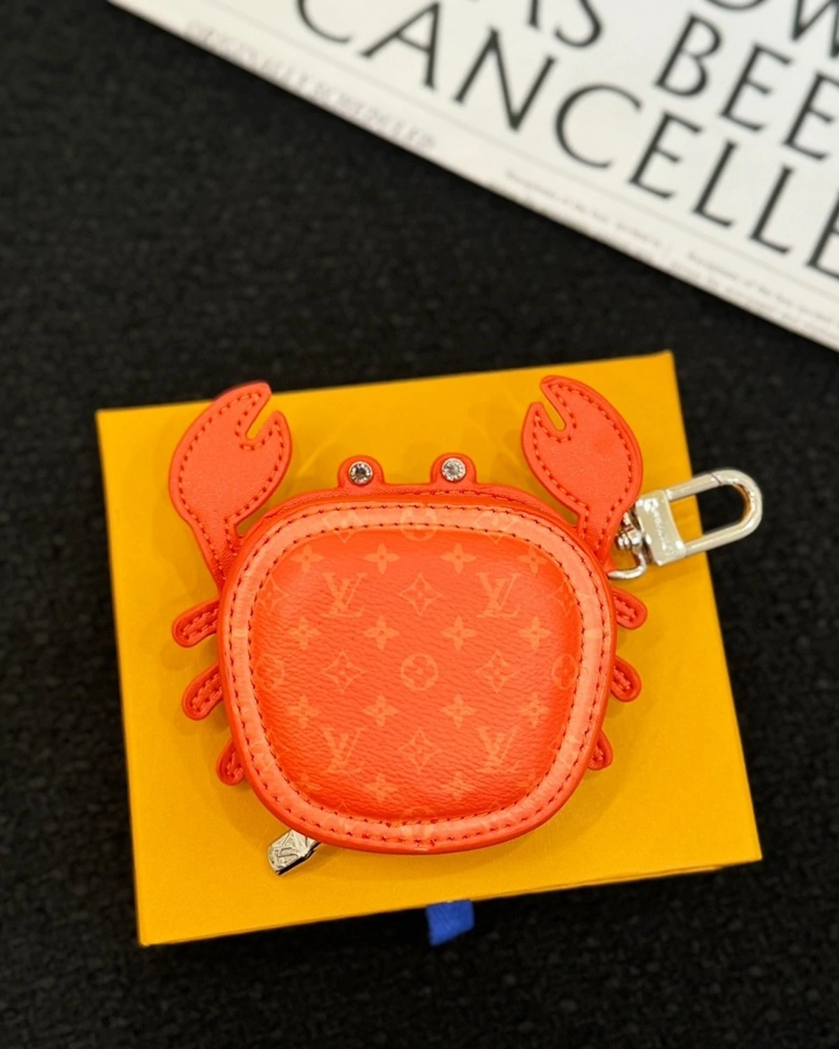 Rebce Crab Bag Charm “Orange”