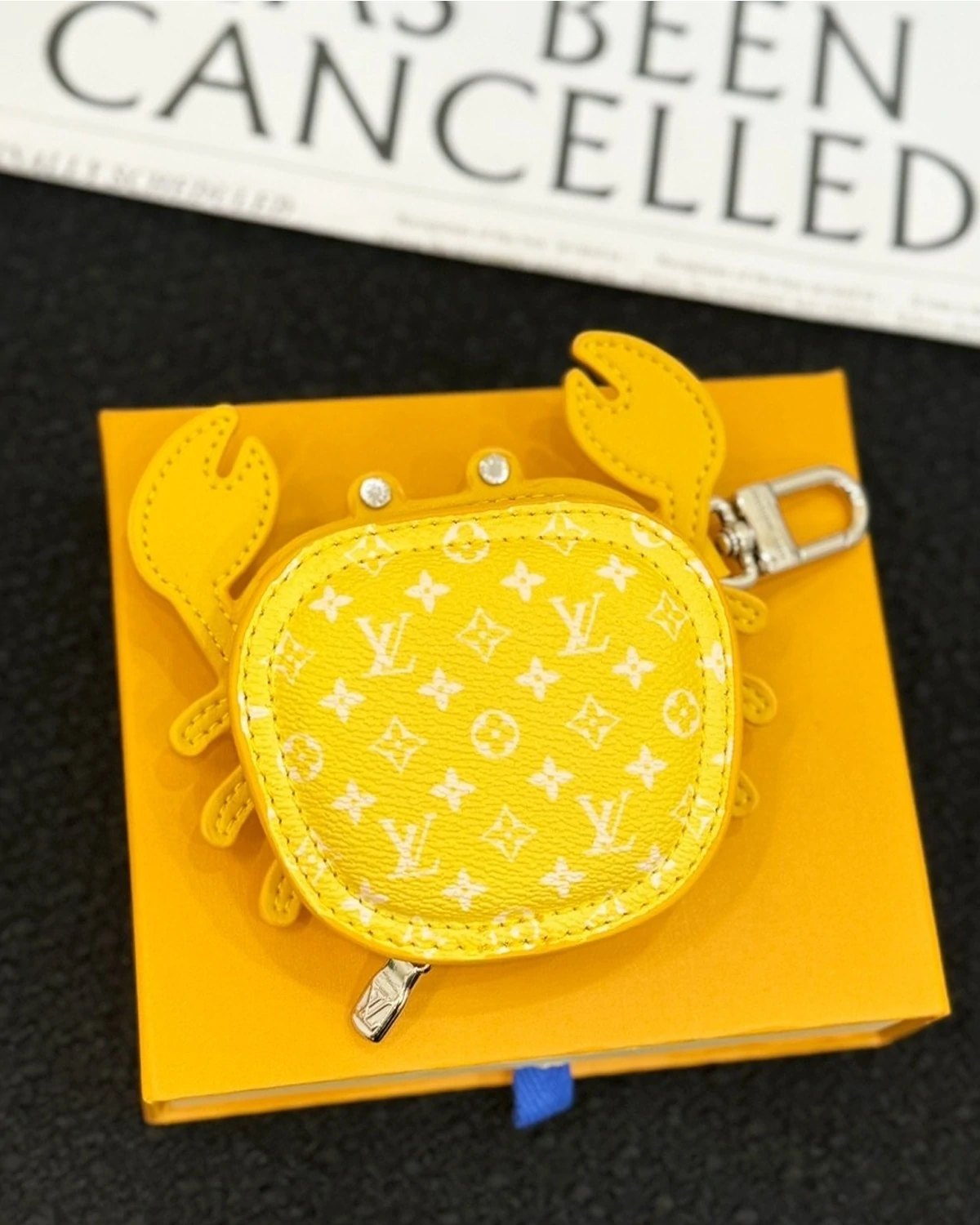 Rebce Crab Bag Charm “Yellow”