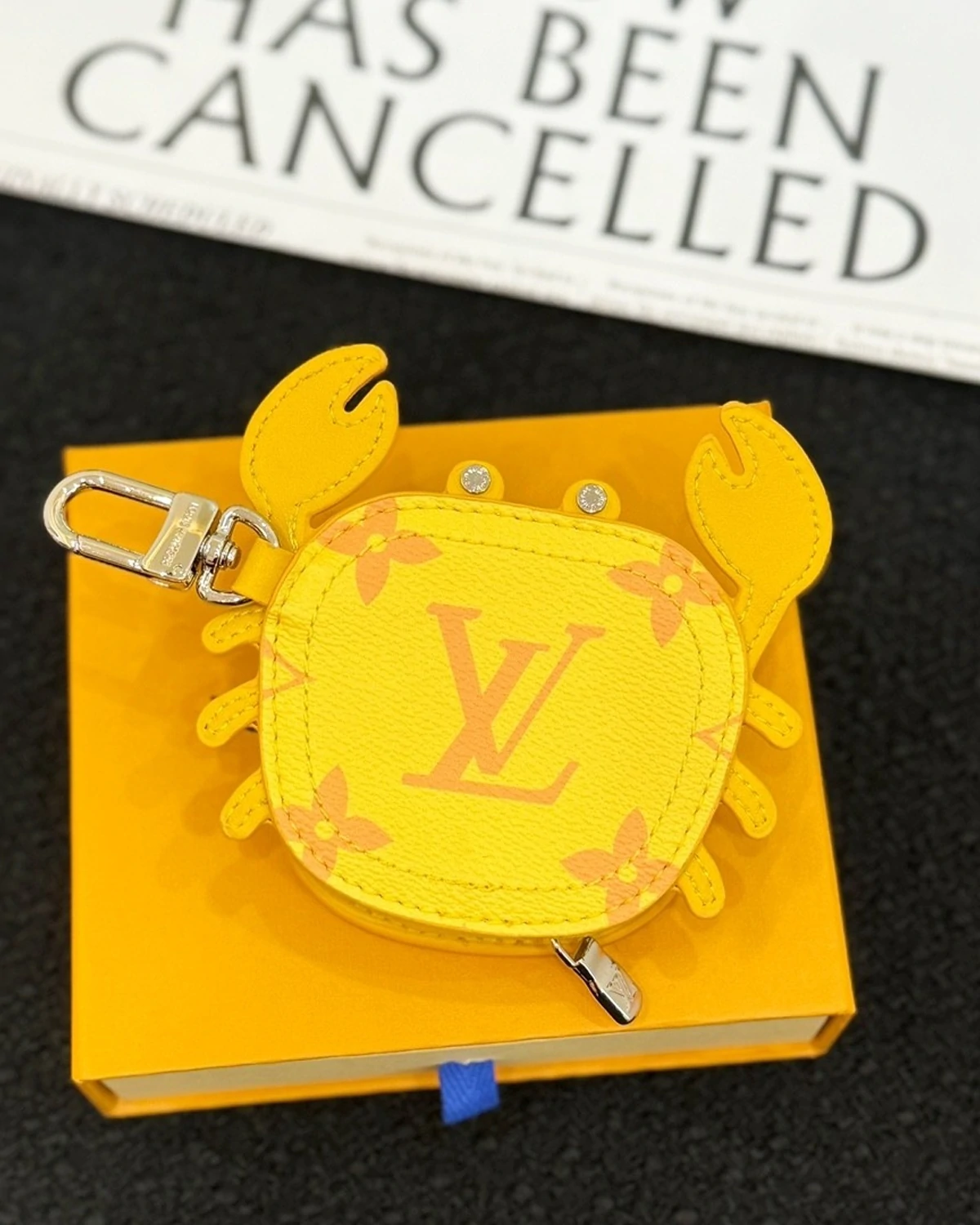 Rebce Crab Bag Charm “Yellow”