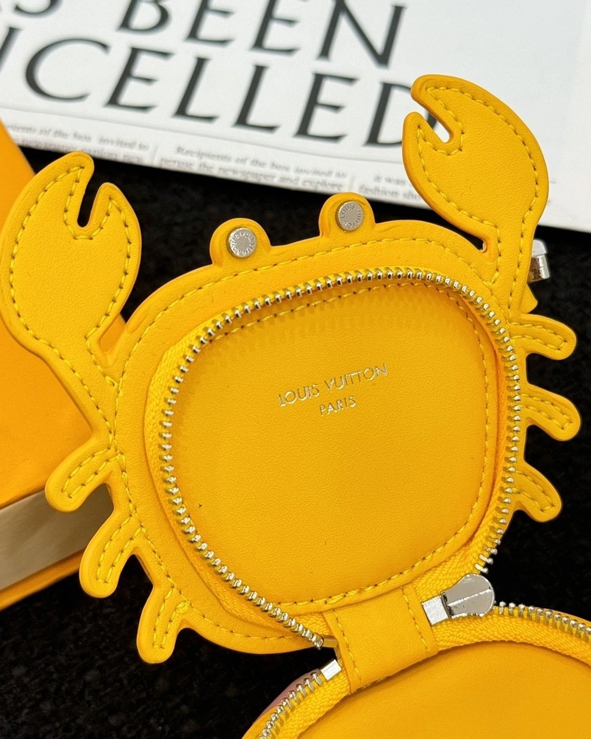 Rebce Crab Bag Charm “Yellow”