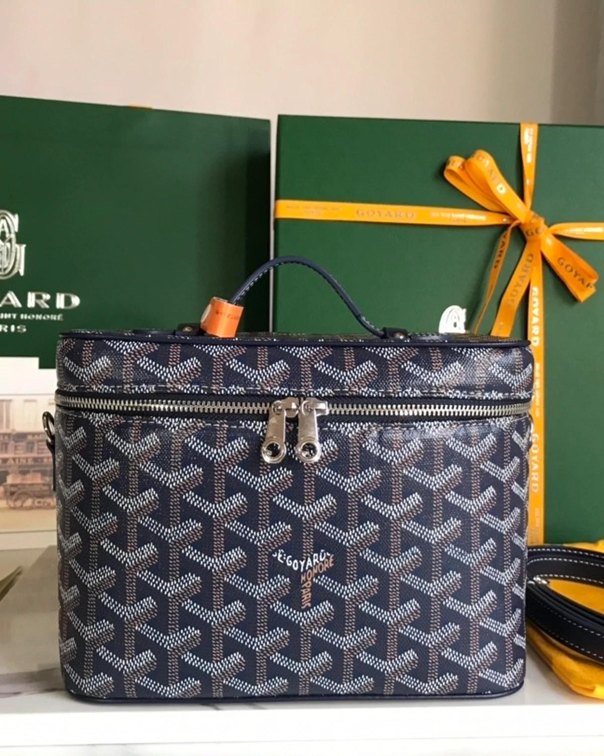 Rebce Muse Vanity Case Coated Canvas “Black”