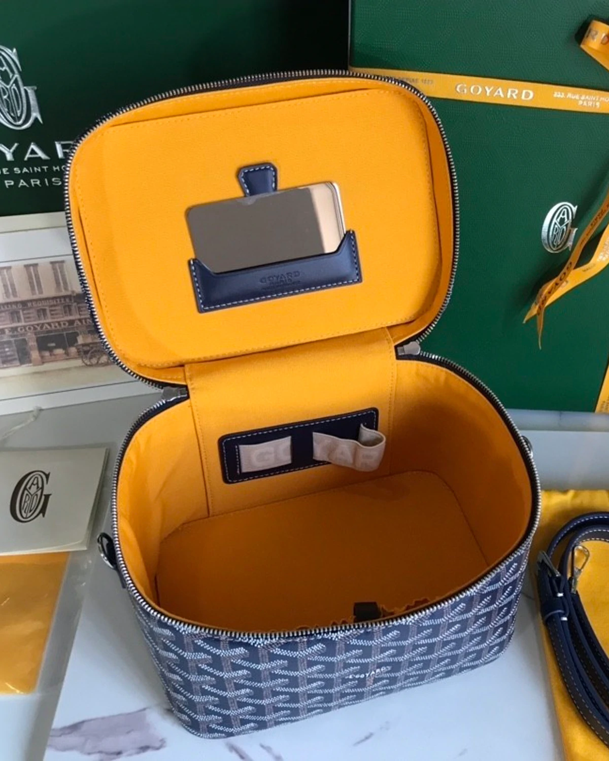 Rebce Muse Vanity Case Coated Canvas “Black”