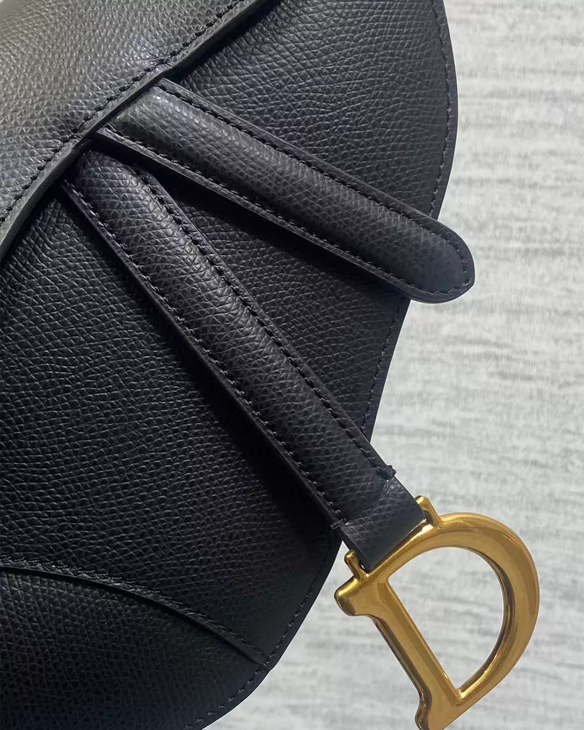 Saddle Bag with Strap “Black ”