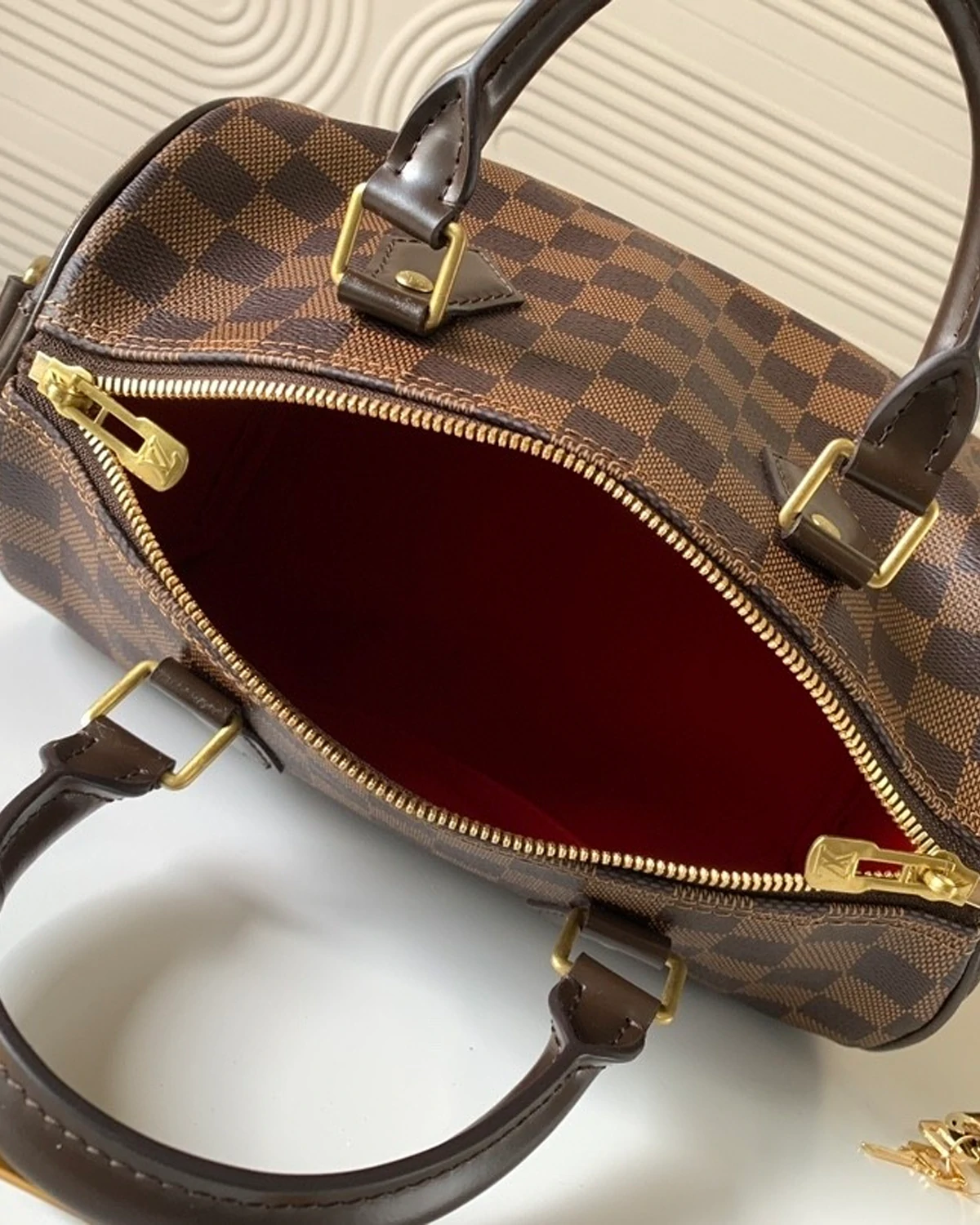 Speedy Bandoulière 25 “Damier Ebene”