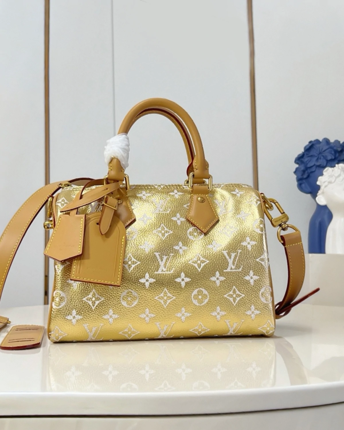 Sedy Bandoulière 25 Gold Bag