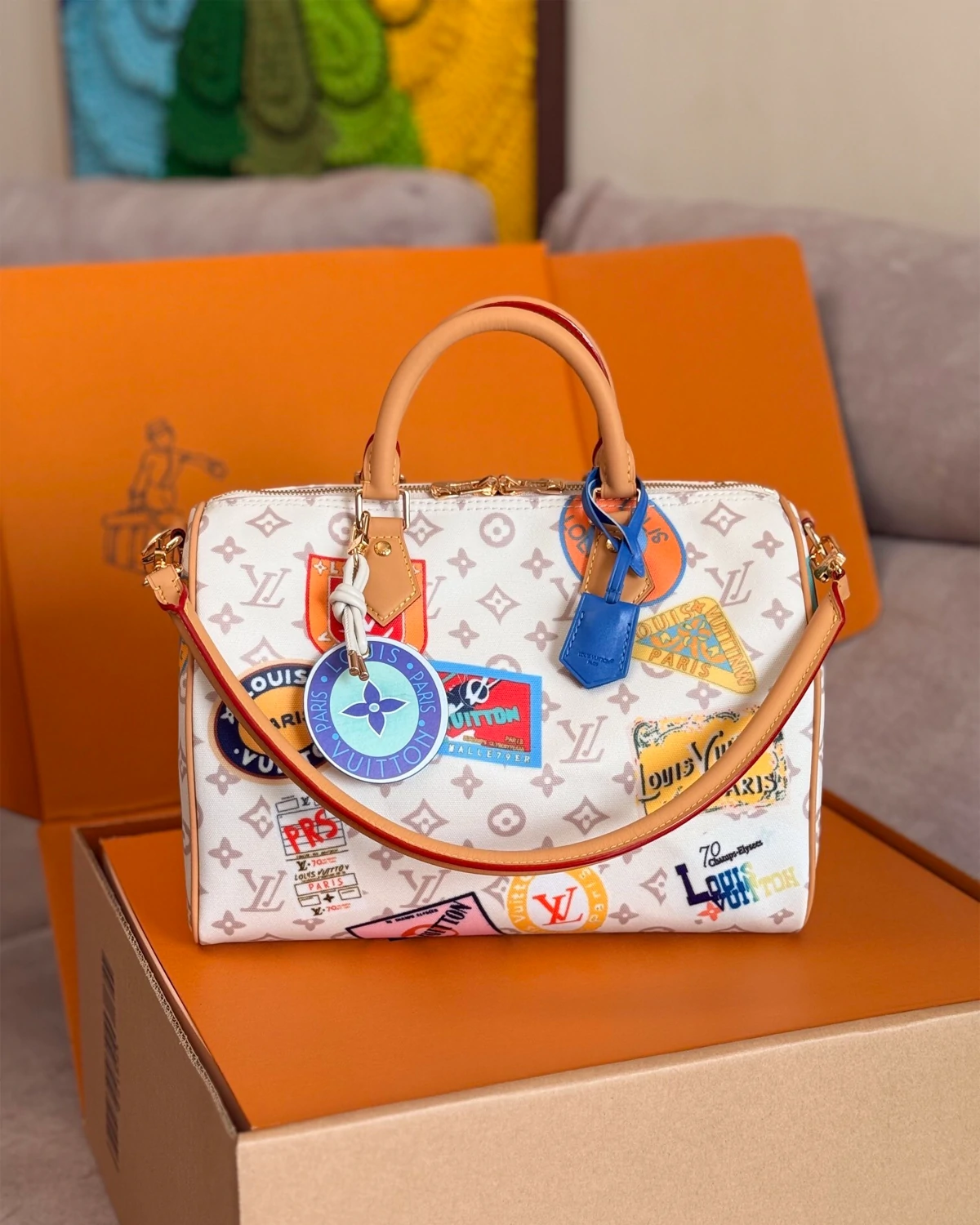 Speedy Soft 30 “Monogram Dune”