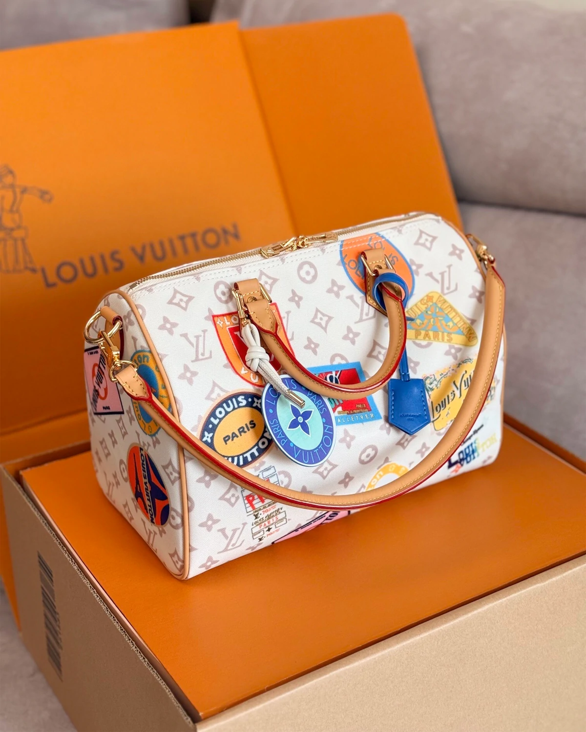 Speedy Soft 30 “Monogram Dune”