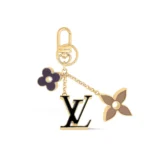 Fleur de Monogram bag charm