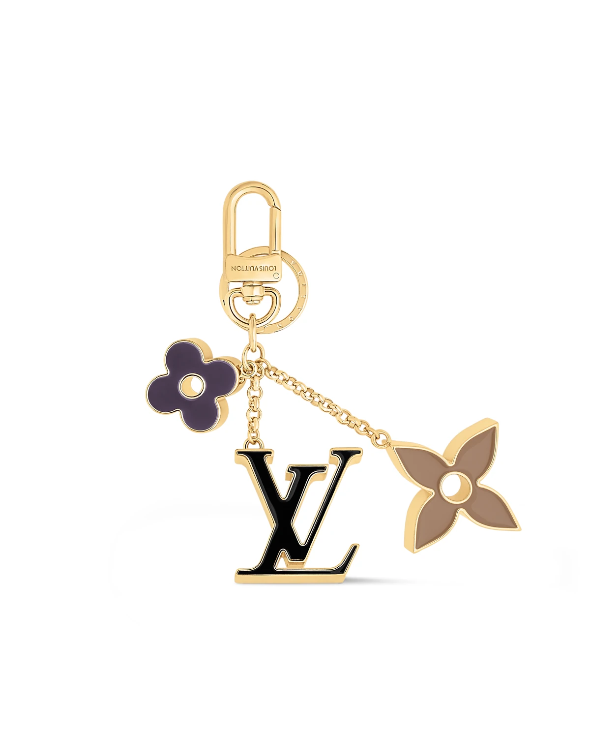 Fleur de Monogram bag charm