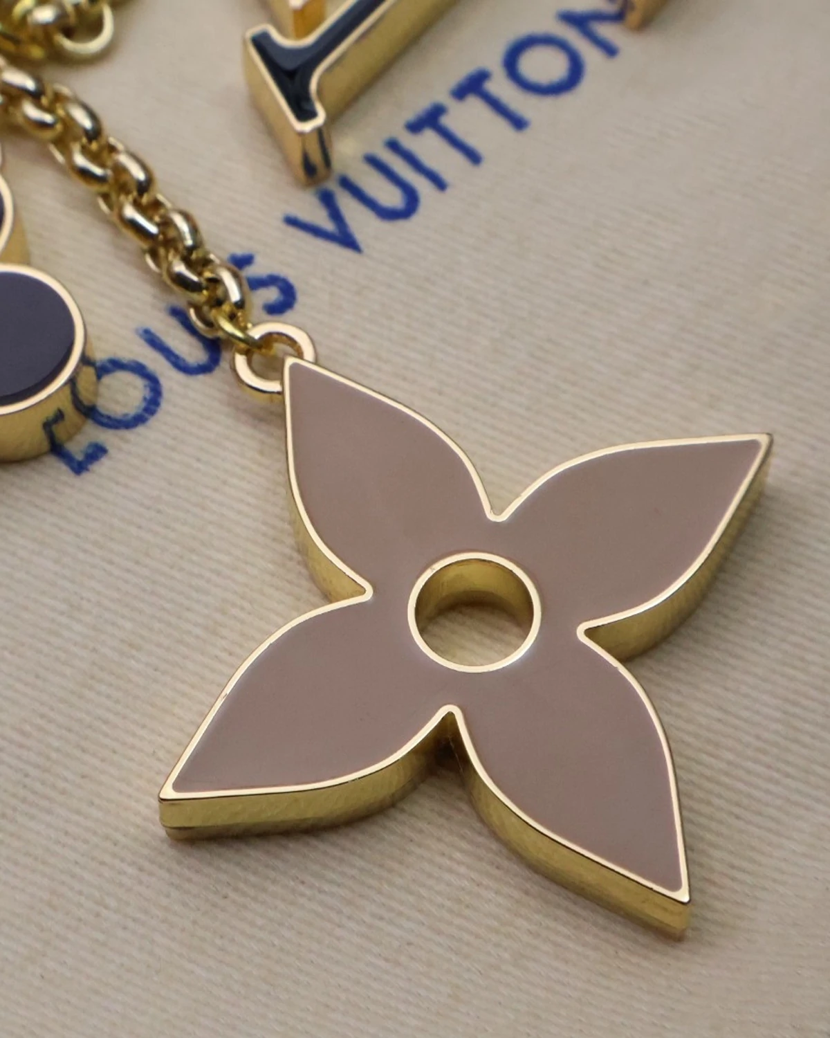 Fleur de Monogram bag charm