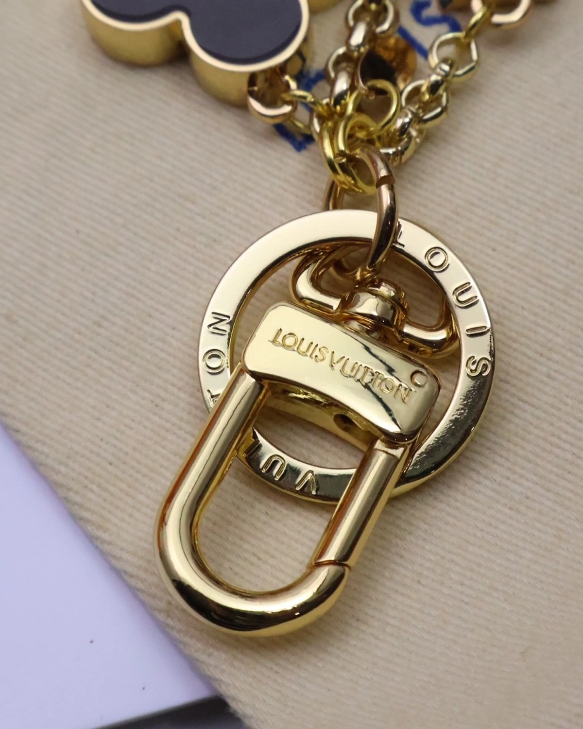 Fleur de Monogram bag charm