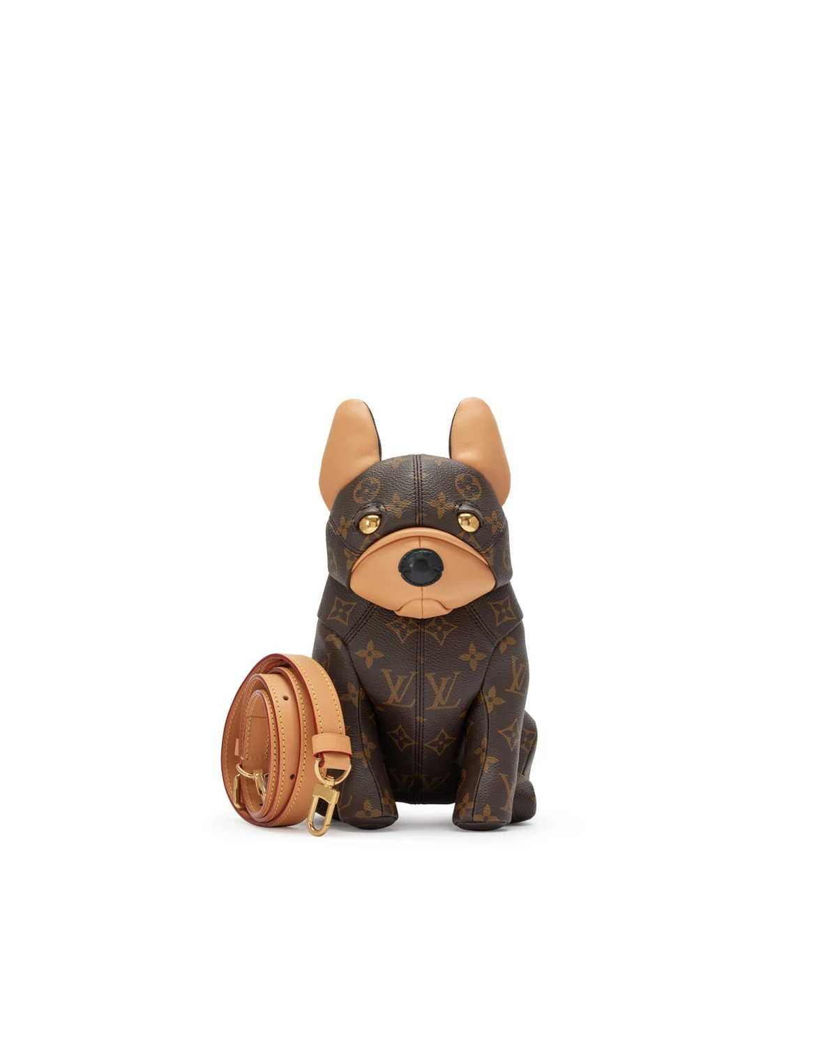 Brown Monogram Coated Canvas Pooch Dog Bag