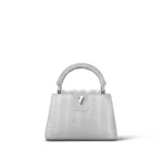 Capucines Mini “Silver Holographic Python”