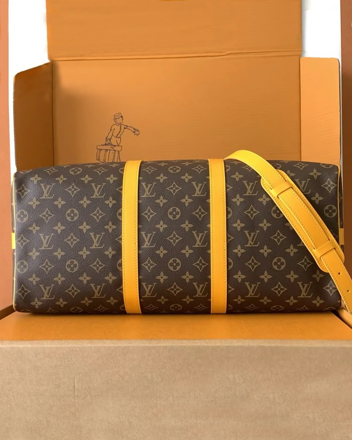 Keepall Bandoulière 50 “Safran Yellow”