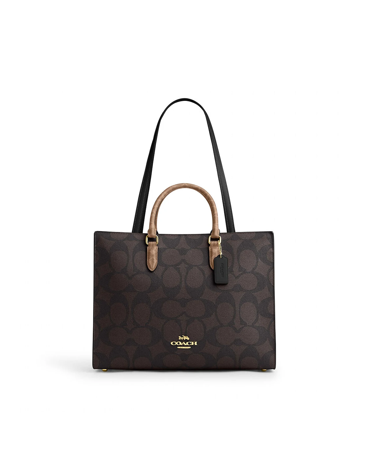 Maggie Tote Bag In Blocked Signature Canvas