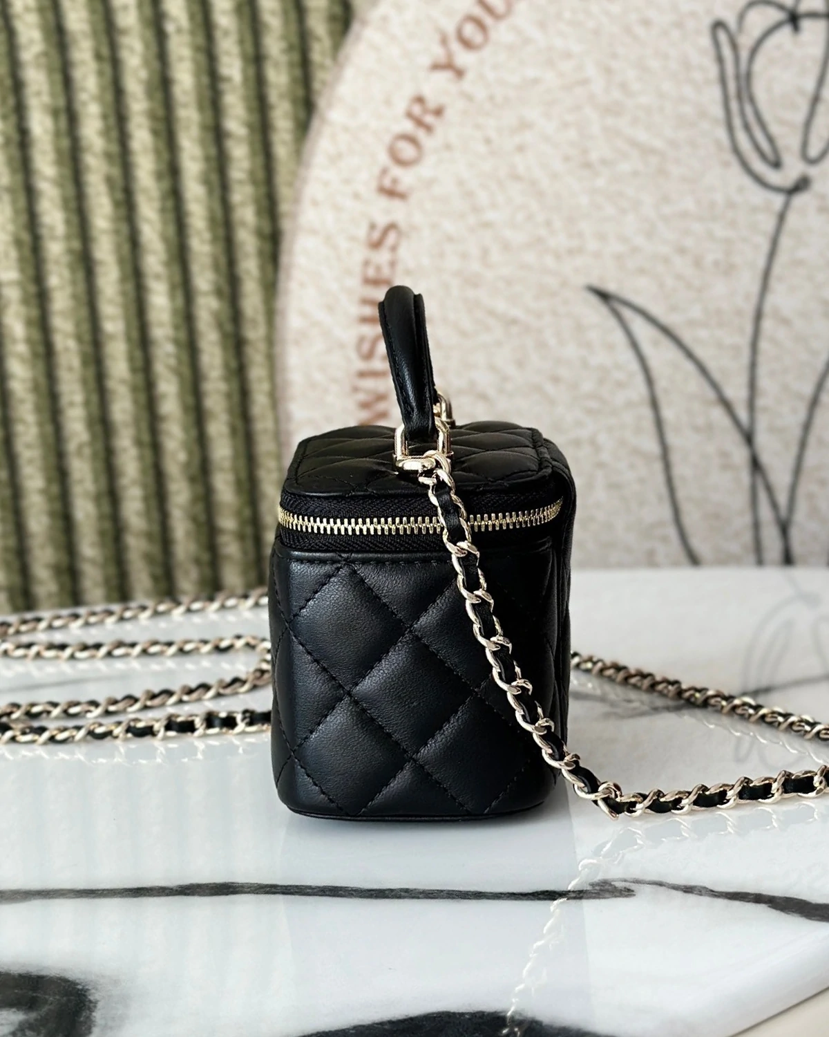 Mini Top Handle Vanity “Black”