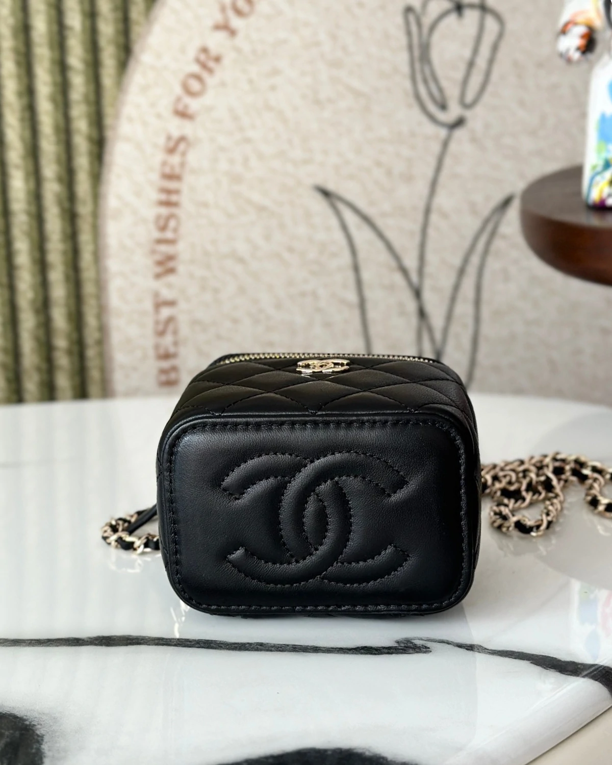 Mini Top Handle Vanity “Black”