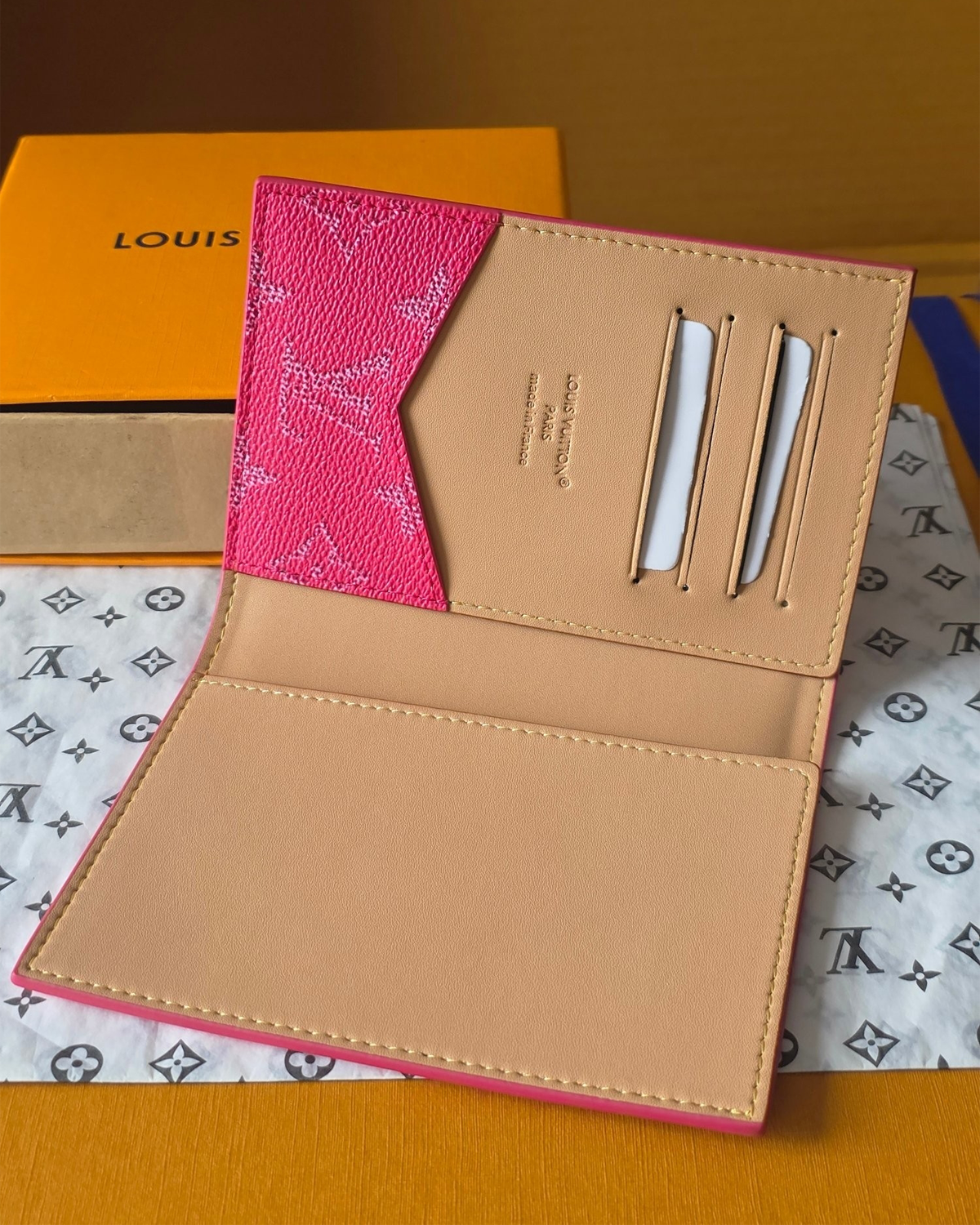 Passport Cover “Rose Pondichery”