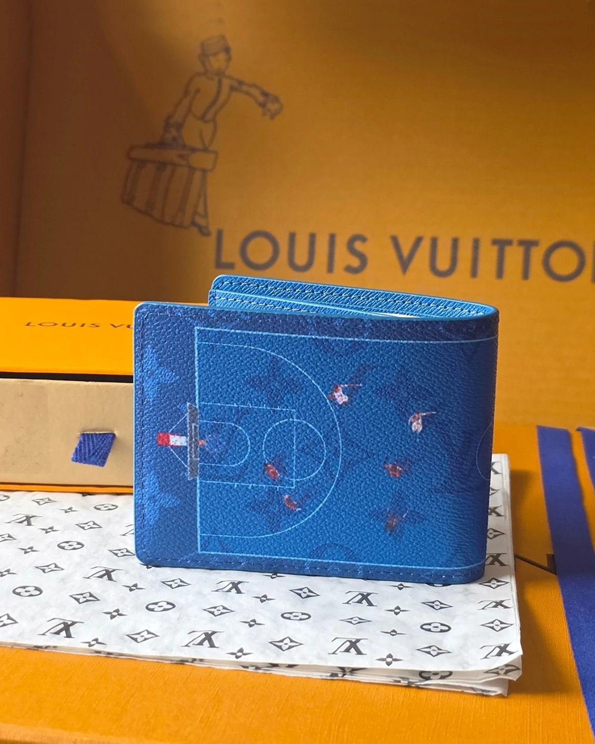 Slender Wallet “Basketball Blue”