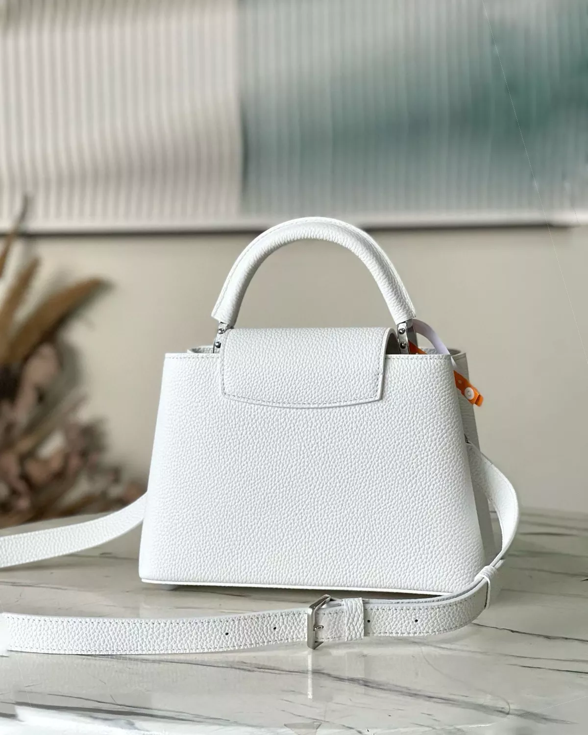 Capucines “Lily White Embroidered Sequins”