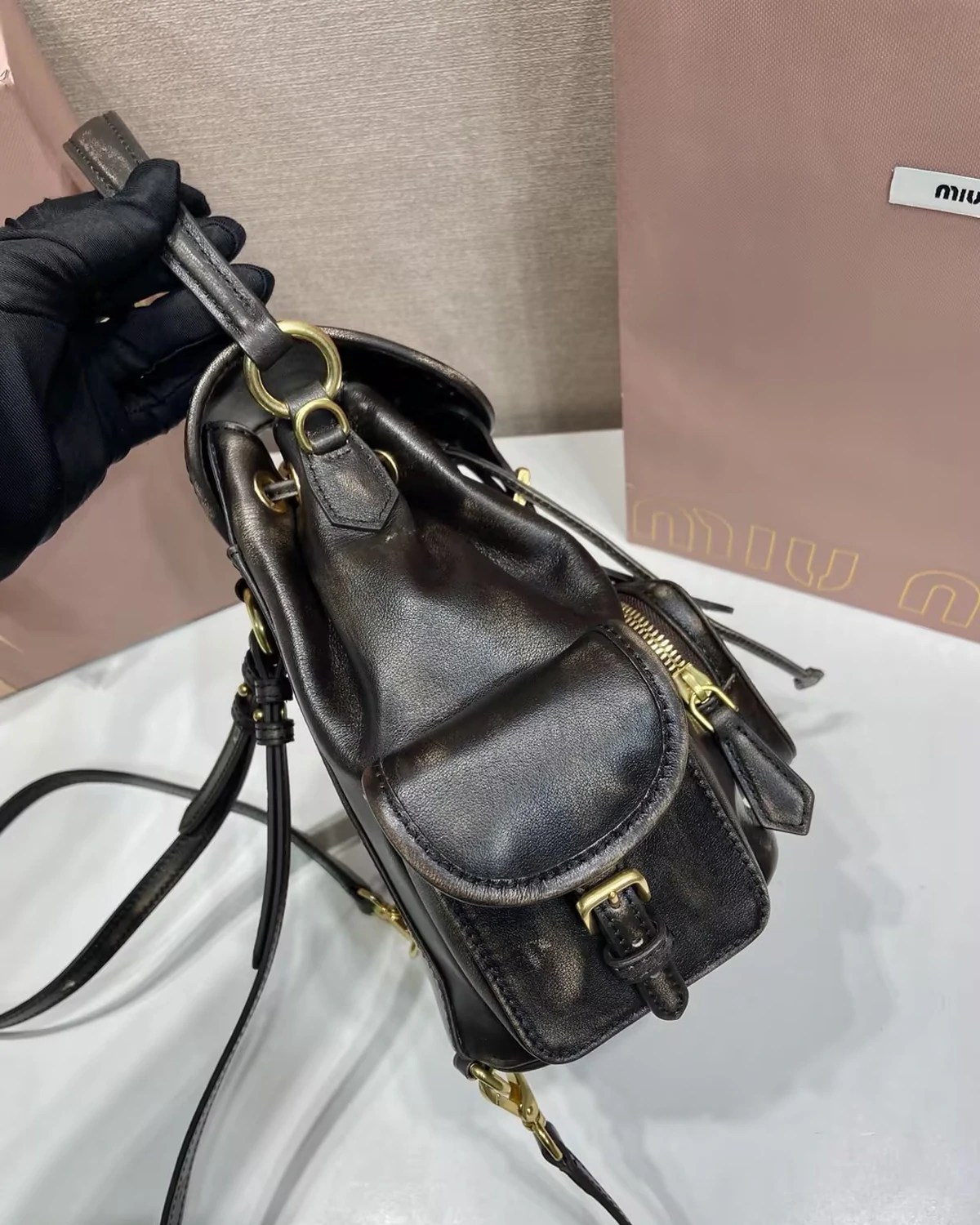 leather-backpack -vintage-brown