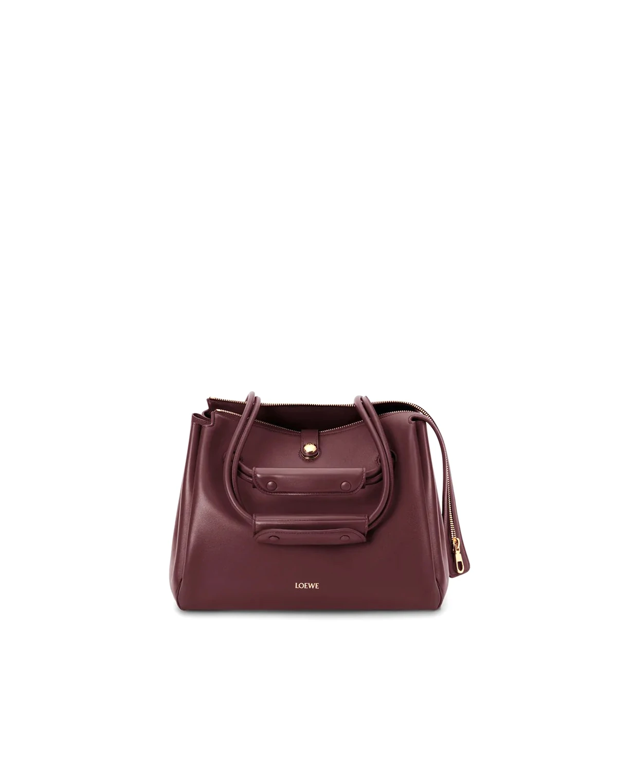 Medium Madrid bag in supple calfskin “Dark Burgundy”