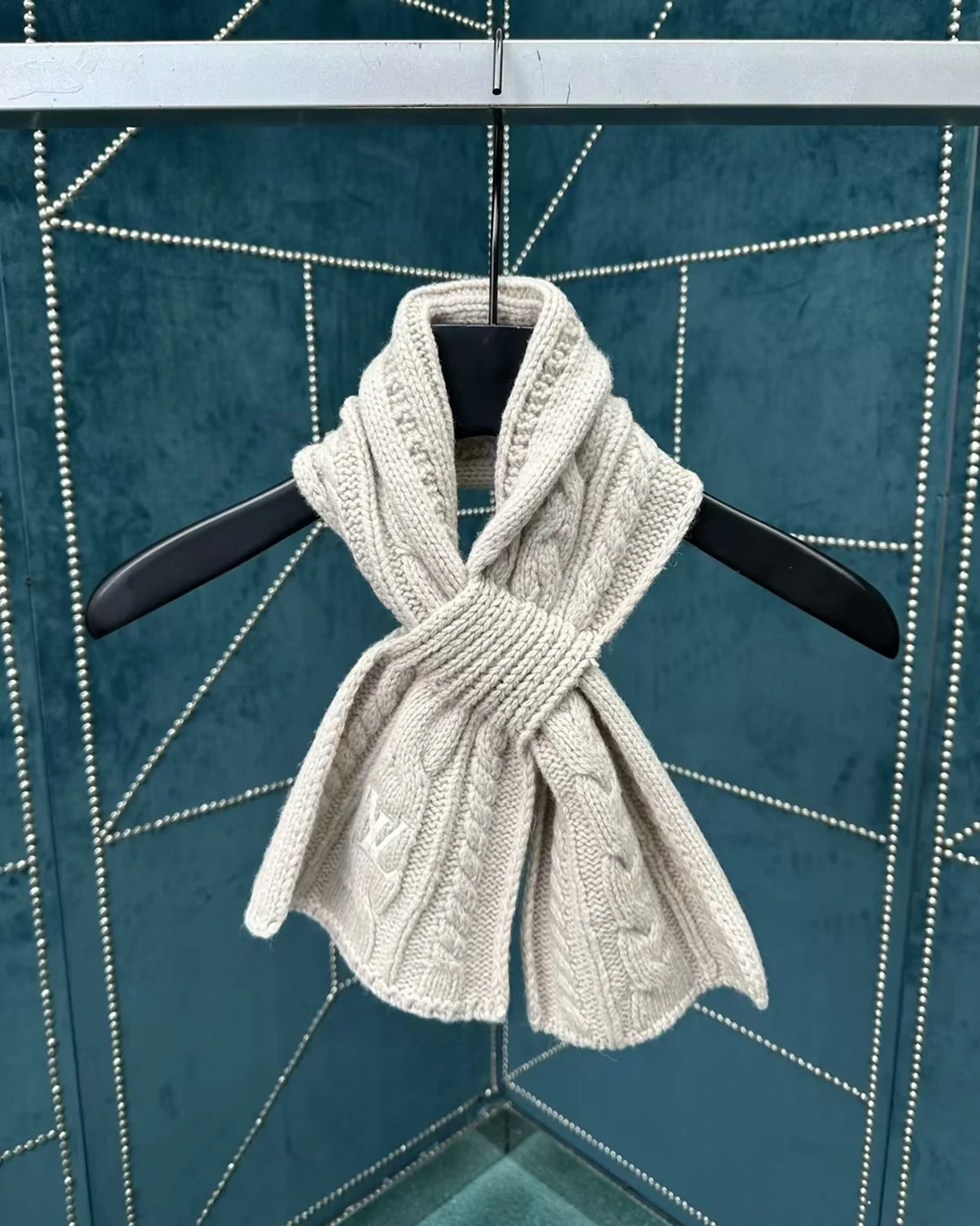 Only Mini Cable Scarf “Beige”