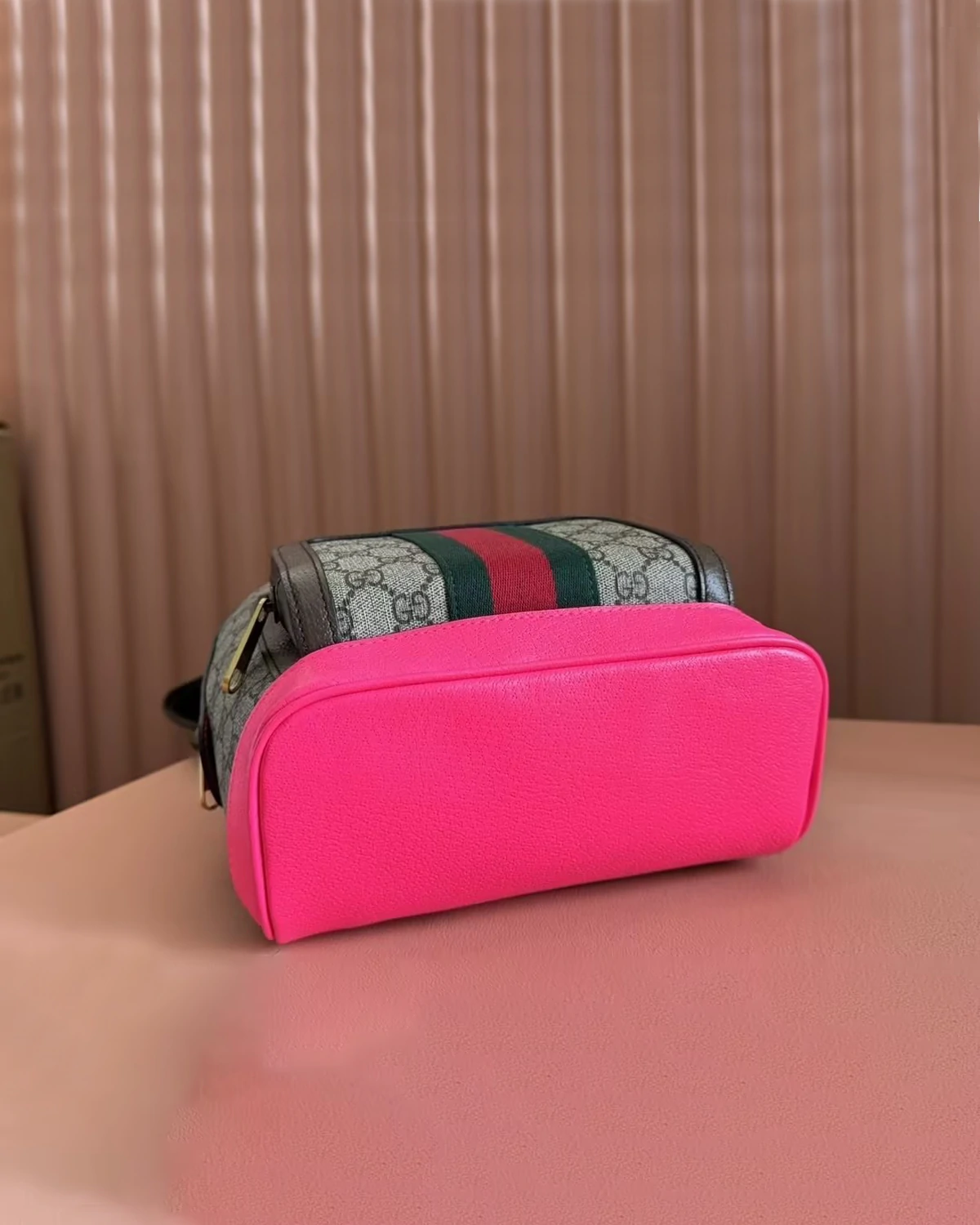 Ophidia Small GG Supreme Monogram Backpack “Pink”