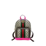 Ophidia Small GG Supreme Monogram Backpack “Pink”