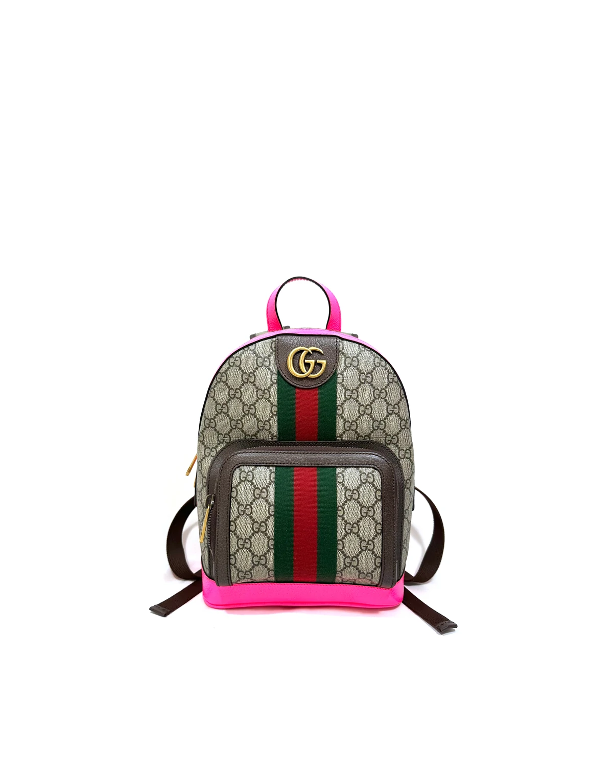 Ophidia Small GG Supreme Monogram Backpack “Pink”