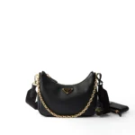 Re-Edition 2005 Saffiano leather bag “Black”