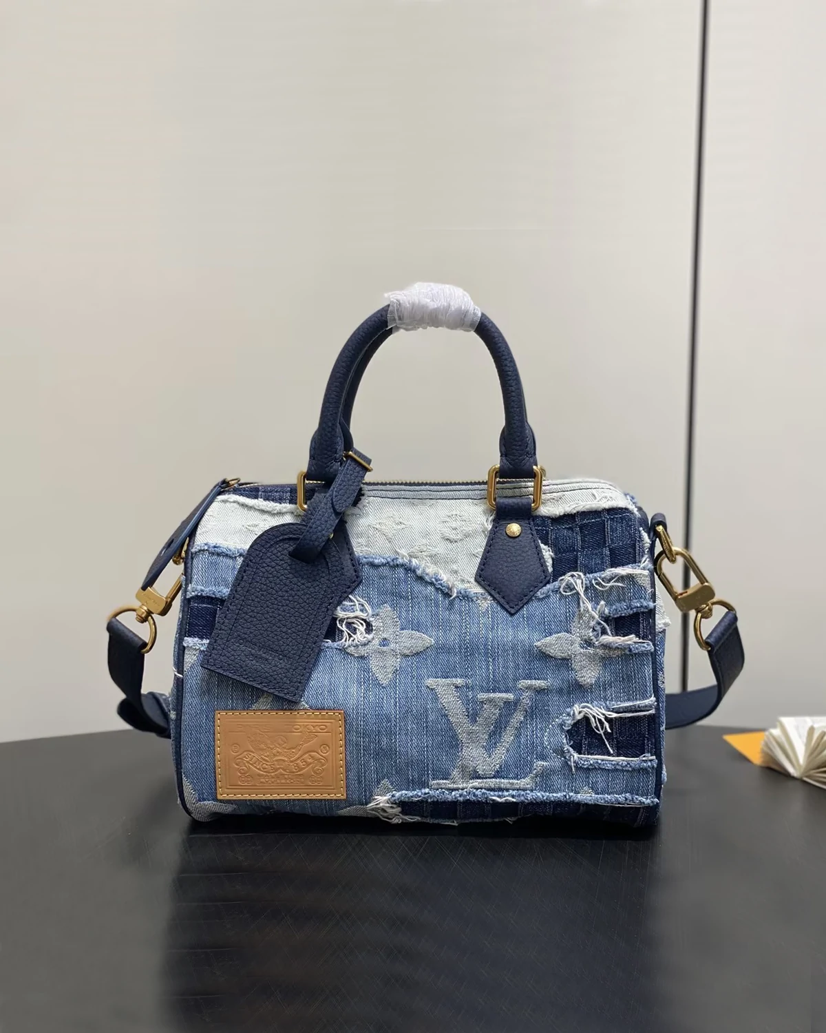 Speedy 25 Bandoulière “Blue Denim”