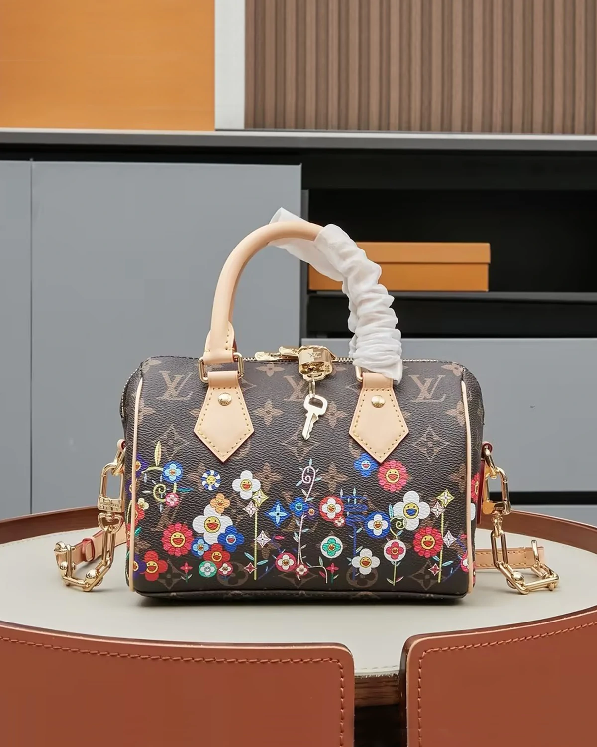Speedy Bandoulière 20 “Flowers”